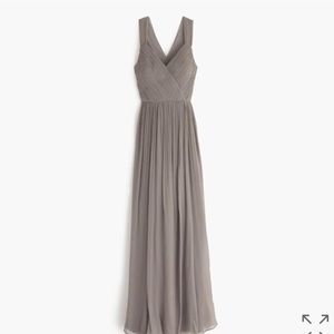 J. Crew Grey Formal Heidi Gown
